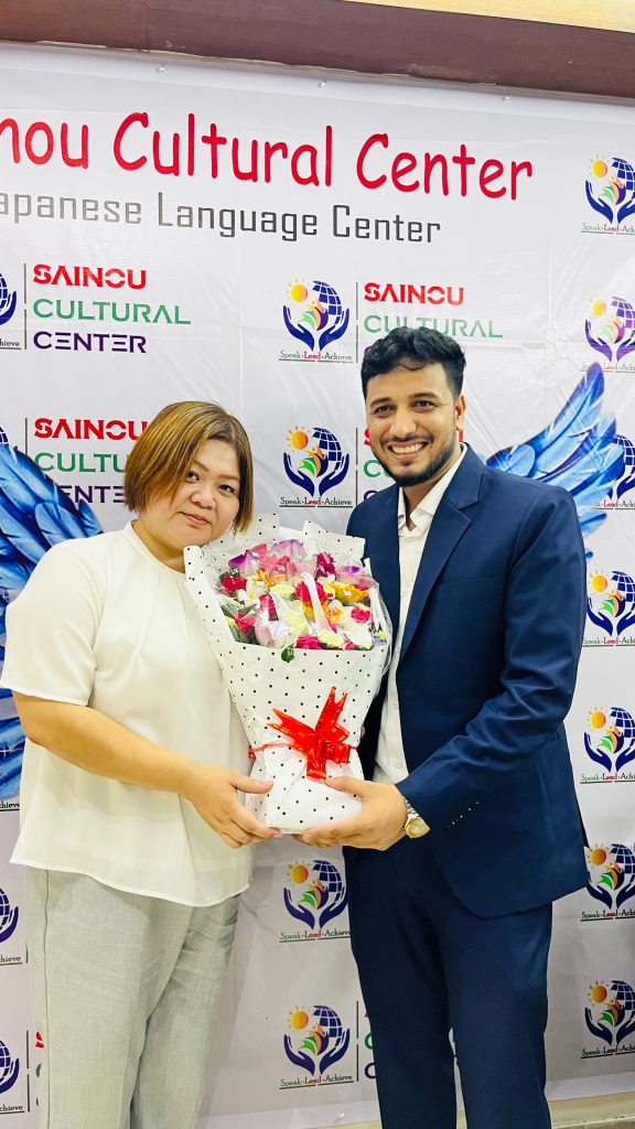 Two Sensei from Japan Language Academy visiting Sainou Cultural Center Cumilla Branch